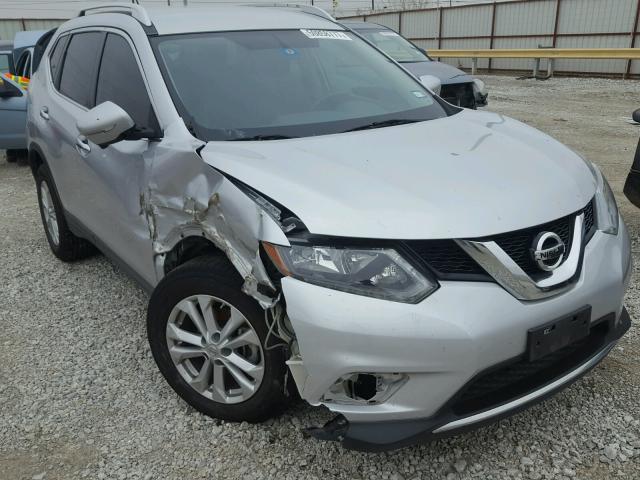 KNMAT2MT0FP504642 - 2015 NISSAN ROGUE S SILVER photo 1