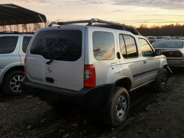 5N1ED28T54C680756 - 2004 NISSAN XTERRA XE SILVER photo 4