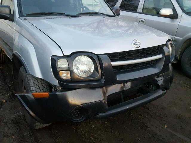 5N1ED28T54C680756 - 2004 NISSAN XTERRA XE SILVER photo 9