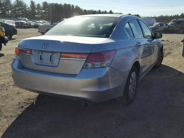 1HGCP2F39CA147620 - 2012 HONDA ACCORD LX SILVER photo 4