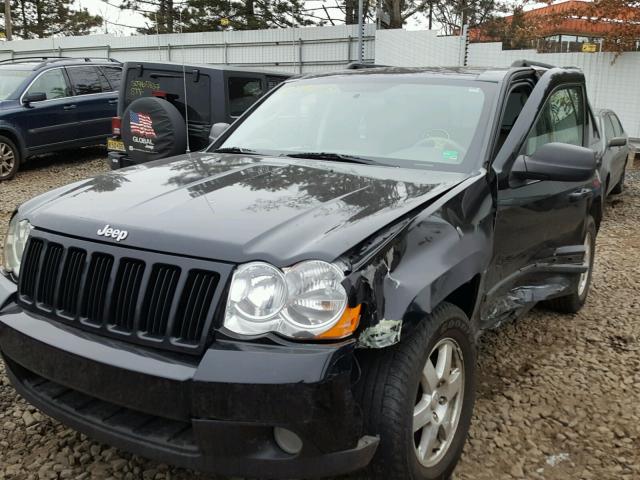 1J8GR48K58C117240 - 2008 JEEP GRAND CHER BLACK photo 2