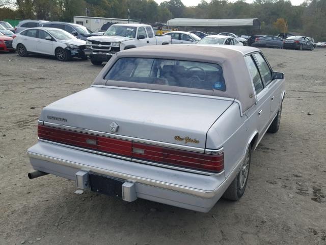 1C3BT56K3HC193734 - 1987 CHRYSLER NEW YORKER 灰色 照片 4