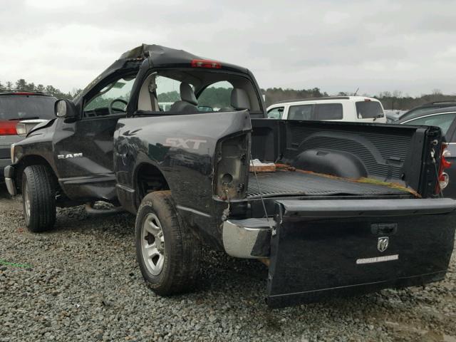 1D7HA16K58J107992 - 2008 DODGE RAM 1500 S BLACK photo 3