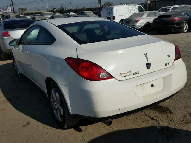 1G2ZH17N884190548 - 2008 PONTIAC G6 GT WHITE photo 3