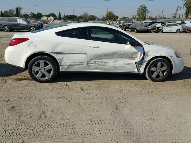 1G2ZH17N884190548 - 2008 PONTIAC G6 GT WHITE photo 9