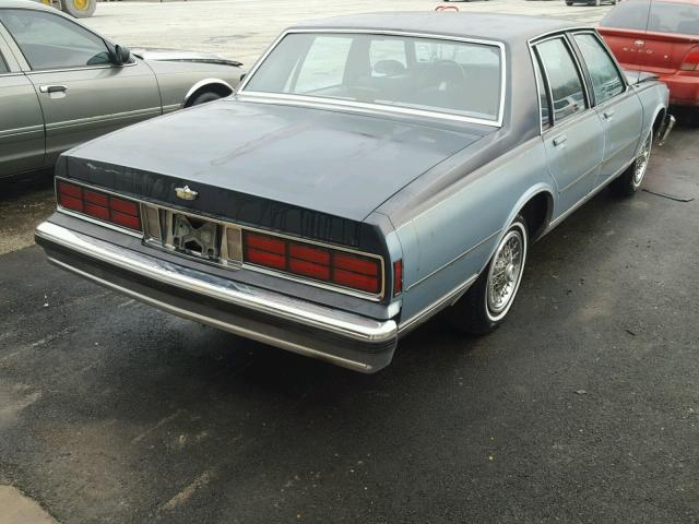 1G1BN69H3GX102215 - 1986 CHEVROLET CAPRICE CL BLUE photo 4