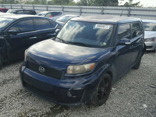 JTLKE50E681032142 - 2008 TOYOTA SCION XB BLUE photo 2