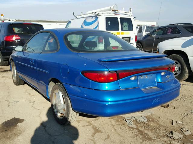 3FAFP11372R147672 - 2002 FORD ESCORT ZX2 BLUE photo 3