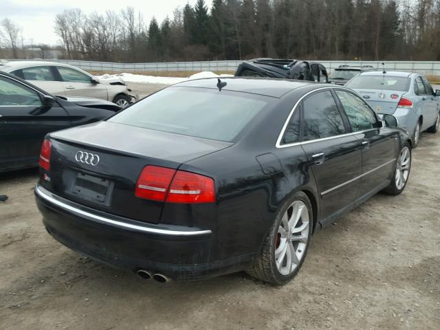 WAUPN94E18N005682 - 2008 AUDI S8 QUATTRO BLACK photo 4