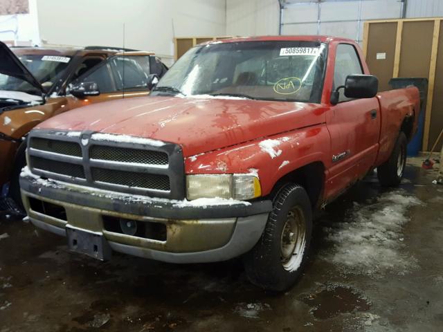 1B7HC16X6RS623323 - 1994 DODGE RAM 1500 RED photo 2