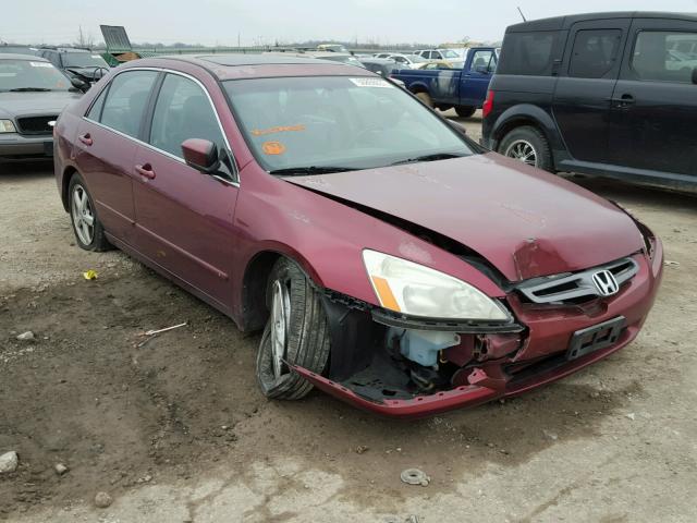 1HGCM56815A074638 - 2005 HONDA ACCORD EX MAROON photo 1