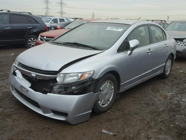 JHMFA36249S012461 - 2009 HONDA CIVIC HYBR SILVER photo 2