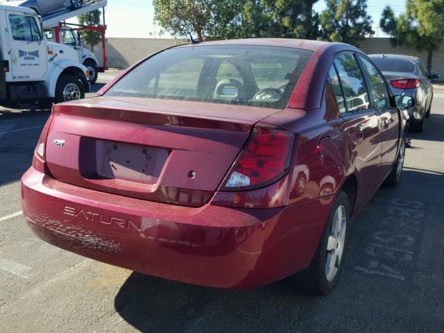 1G8AL58F36Z194023 - 2006 SATURN ION LEVEL Tünd qırmızı foto 4