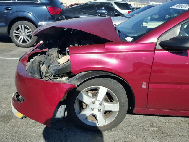 1G8AL58F36Z194023 - 2006 SATURN ION LEVEL MAROON photo 9