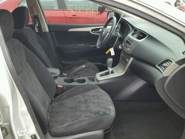 1N4AB7AP9DN906102 - 2013 NISSAN SENTRA S SILVER photo 5