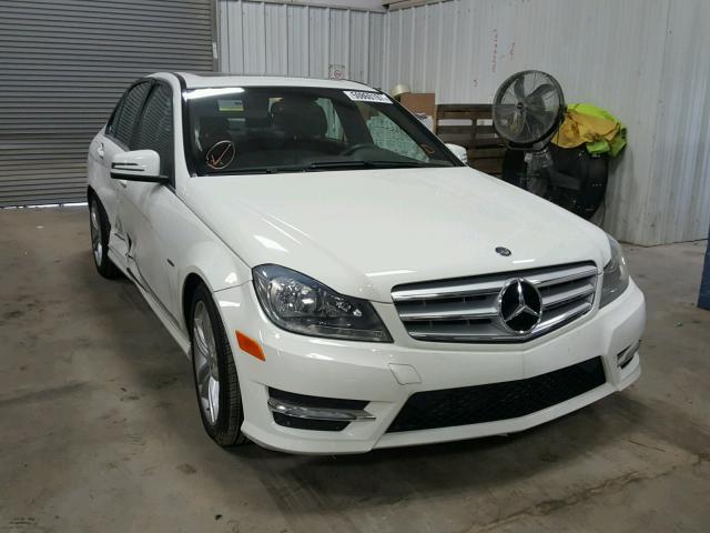 WDDGF4HB3CR220295 - 2012 MERCEDES-BENZ C 250 WHITE photo 1