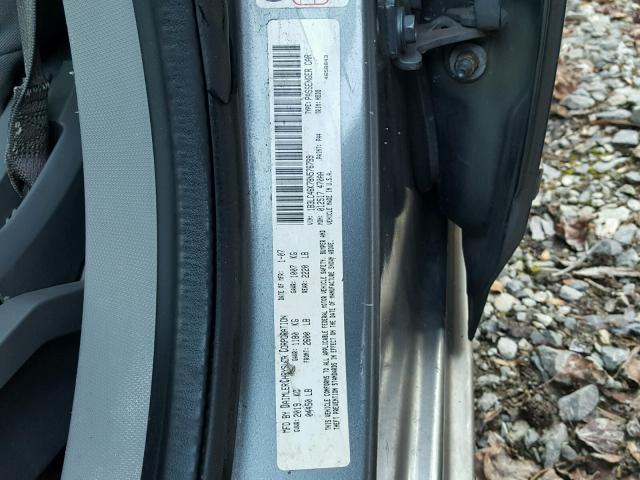 1B3LC46K78N576799 - 2008 DODGE AVENGER SE GRAY photo 10