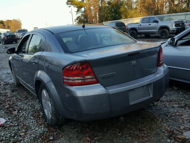 1B3LC46K78N576799 - 2008 DODGE AVENGER SE GRAY photo 3