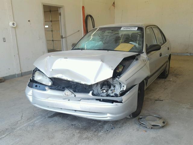 1Y1SK528X1Z436544 - 2001 CHEVROLET GEO PRIZM 银色 照片 2