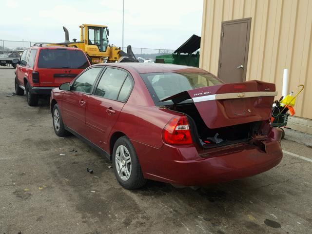 1G1ZS58FX7F138815 - 2007 CHEVROLET MALIBU LS MAROON photo 3