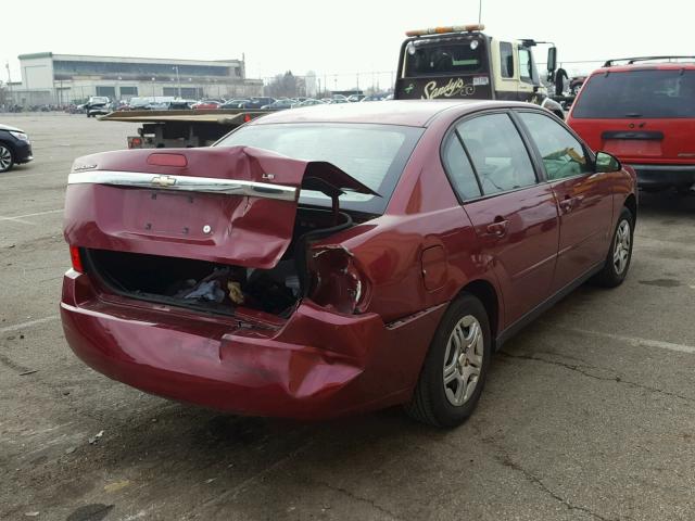 1G1ZS58FX7F138815 - 2007 CHEVROLET MALIBU LS MAROON photo 4