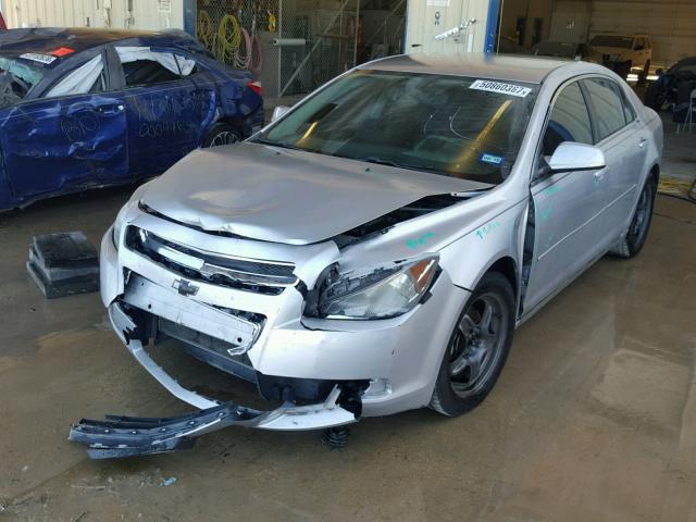 1G1ZC5EB3AF169913 - 2010 CHEVROLET MALIBU 1LT ვერცხლისფერი ფოტო 2