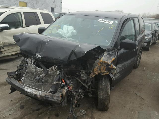 2C4RDGBG3GR348857 - 2016 DODGE GRAND CARA BLACK photo 2