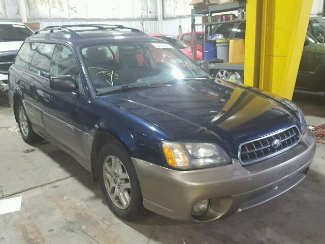 4S3BH675X47605047 - 2004 SUBARU LEGACY OUT BLUE photo 1