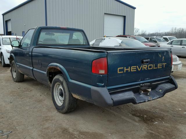 1GCCS1442TK171058 - 1996 CHEVROLET S TRUCK S1 GREEN photo 3