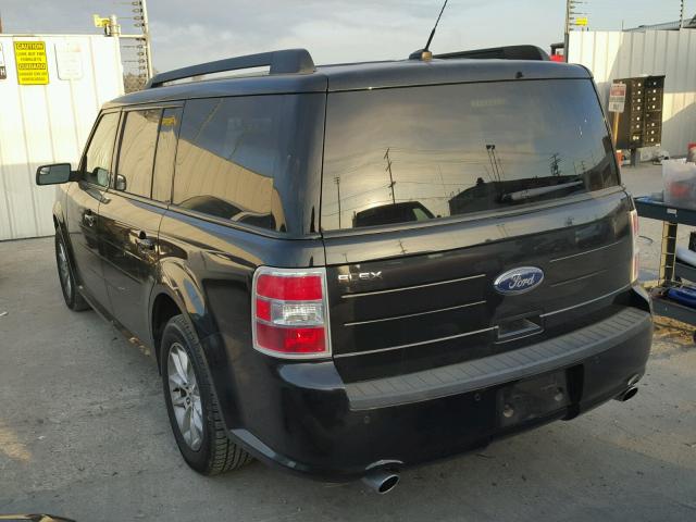 2FMGK5B80DBD31332 - 2013 FORD FLEX SE BLACK photo 3