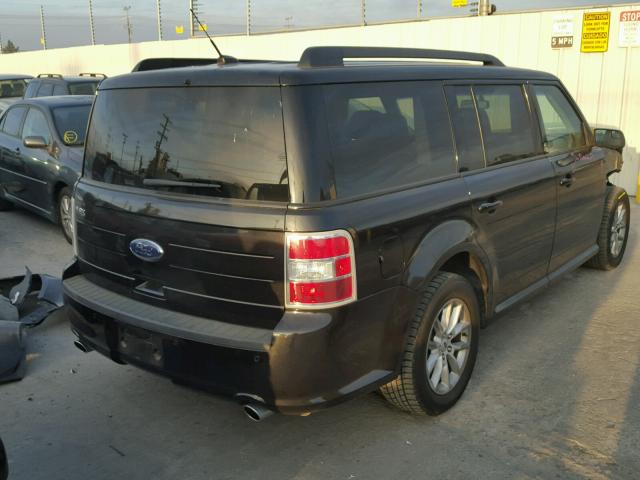 2FMGK5B80DBD31332 - 2013 FORD FLEX SE BLACK photo 4