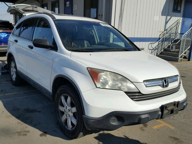 JHLRE38539C008571 - 2009 HONDA CR-V EX WHITE photo 1