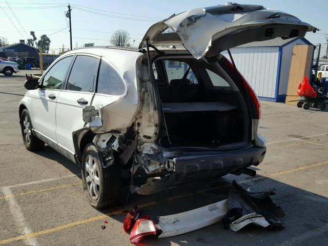 JHLRE38539C008571 - 2009 HONDA CR-V EX WHITE photo 3