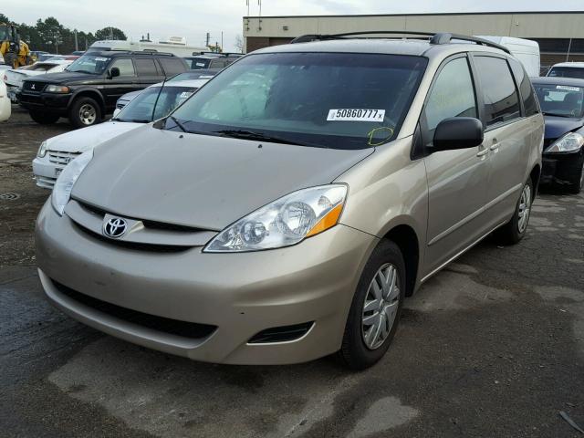 5TDKK4CC7AS319376 - 2010 TOYOTA SIENNA CE GOLD photo 2