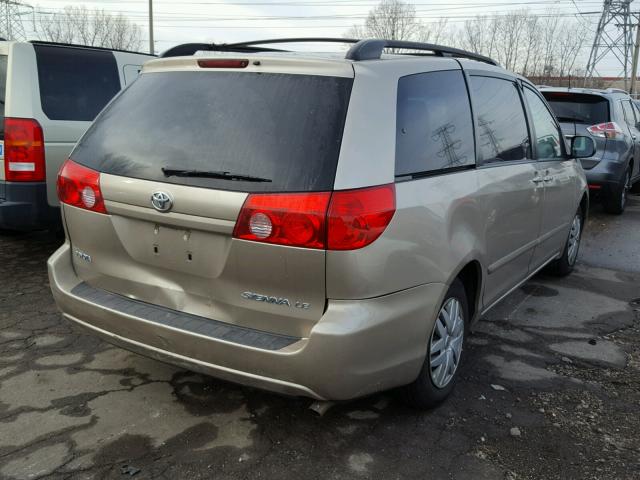 5TDKK4CC7AS319376 - 2010 TOYOTA SIENNA CE GOLD photo 4