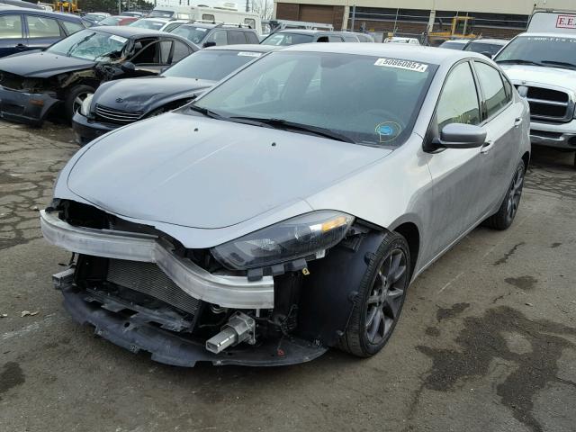 1C3CDFBB3GD555907 - 2016 DODGE DART SXT GRAY photo 2