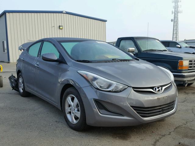 5NPDH4AE1EH503610 - 2014 HYUNDAI ELANTRA SE GRAY photo 1