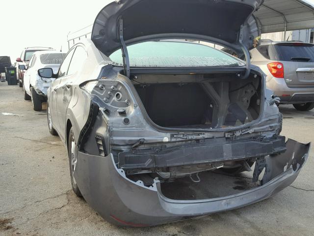 5NPDH4AE1EH503610 - 2014 HYUNDAI ELANTRA SE GRAY photo 9