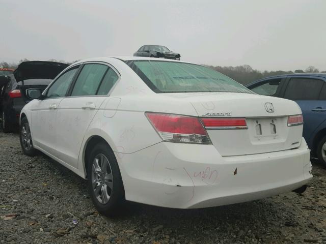 1HGCP2F60BA102784 - 2011 HONDA ACCORD SE WHITE photo 3