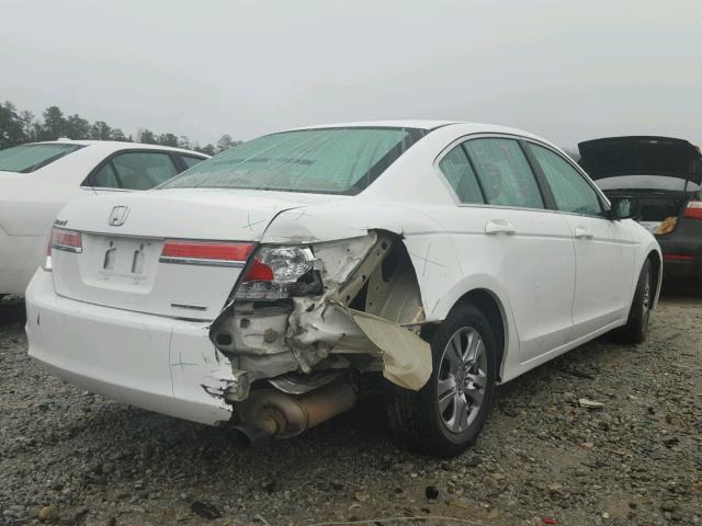 1HGCP2F60BA102784 - 2011 HONDA ACCORD SE WHITE photo 4