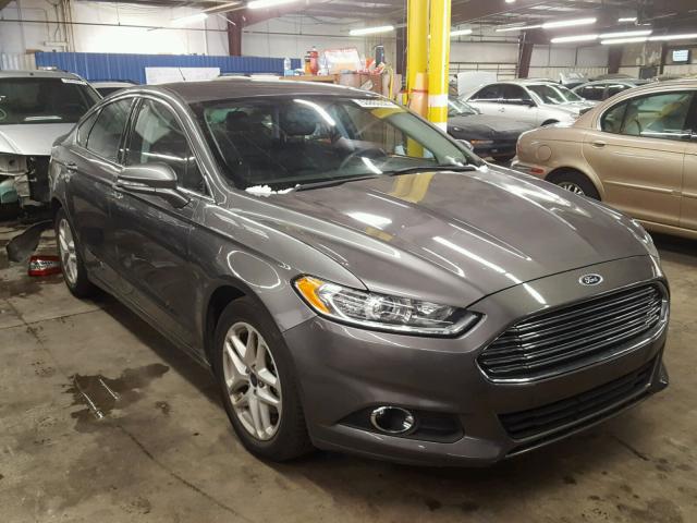 3FA6P0HD3ER391803 - 2014 FORD FUSION SE GRAY photo 1