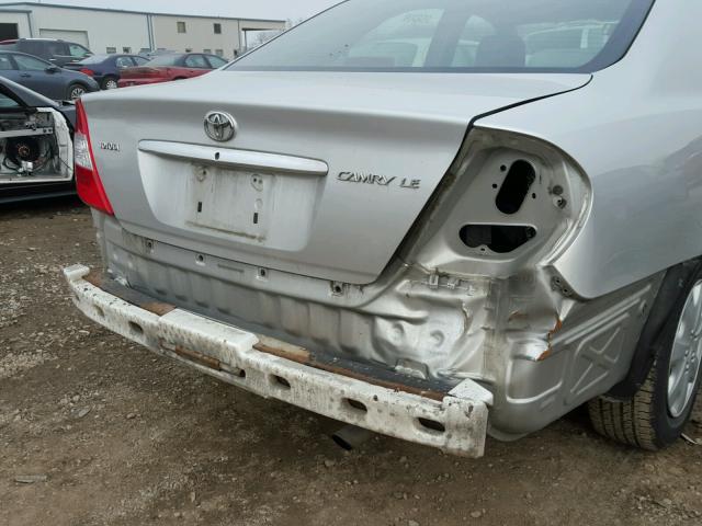 4T1BE32K32U623095 - 2002 TOYOTA CAMRY LE SILVER photo 9