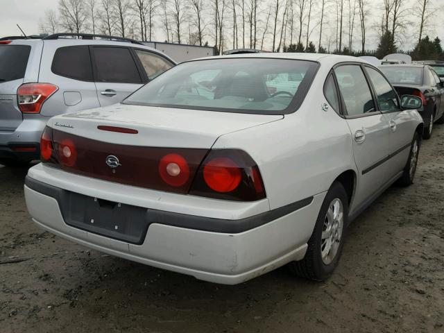 2G1WF52E539233440 - 2003 CHEVROLET IMPALA WHITE photo 4