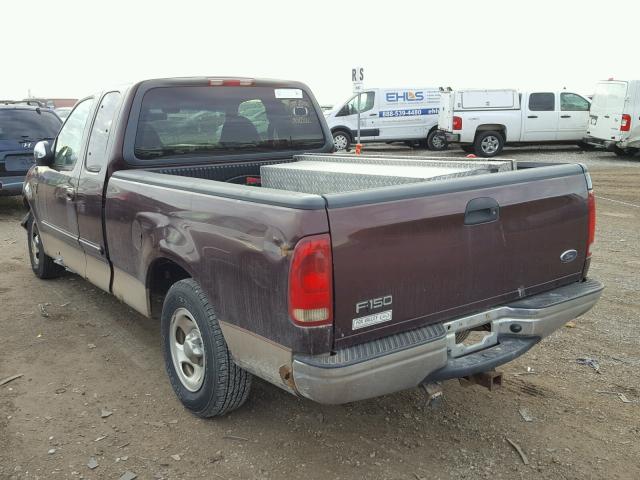 1FTRX17W9YNC03583 - 2000 FORD F150 ბურგუნდია ფოტო 3