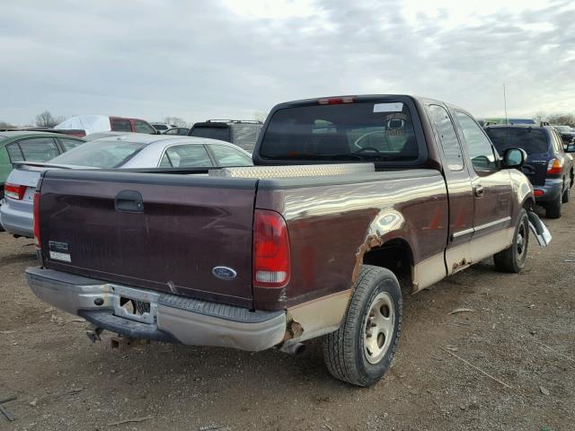 1FTRX17W9YNC03583 - 2000 FORD F150 BURGUNDY photo 4