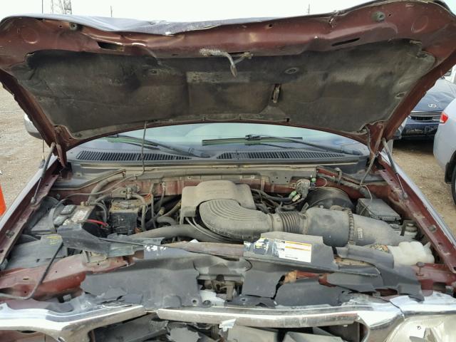 1FTRX17W9YNC03583 - 2000 FORD F150 ბურგუნდია ფოტო 7
