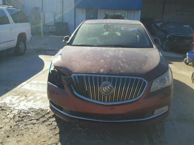 1G4GD5G30EF287212 - 2014 BUICK LACROSSE P BURGUNDY photo 9