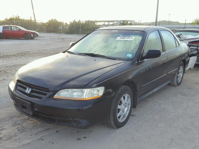 1HGCG66802A089382 - 2002 HONDA ACCORD EX BLACK photo 2