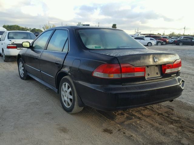 1HGCG66802A089382 - 2002 HONDA ACCORD EX BLACK photo 3