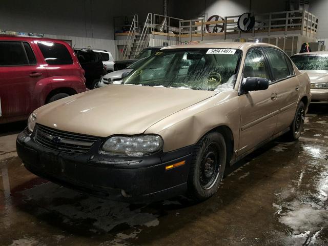 1G1ND52J63M506550 - 2003 CHEVROLET MALIBU GOLD photo 2